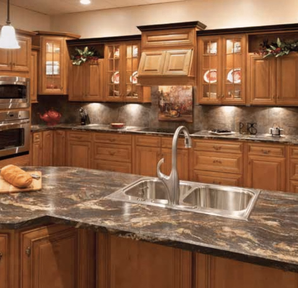 Glazed Mocha Nuvelle Cabinets